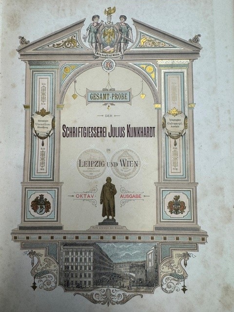 KLINKHARDT, JULIUS, Schriftgiesserei Julius Klinkhardt, in Leipzig/ Wien Oktav-Probe.