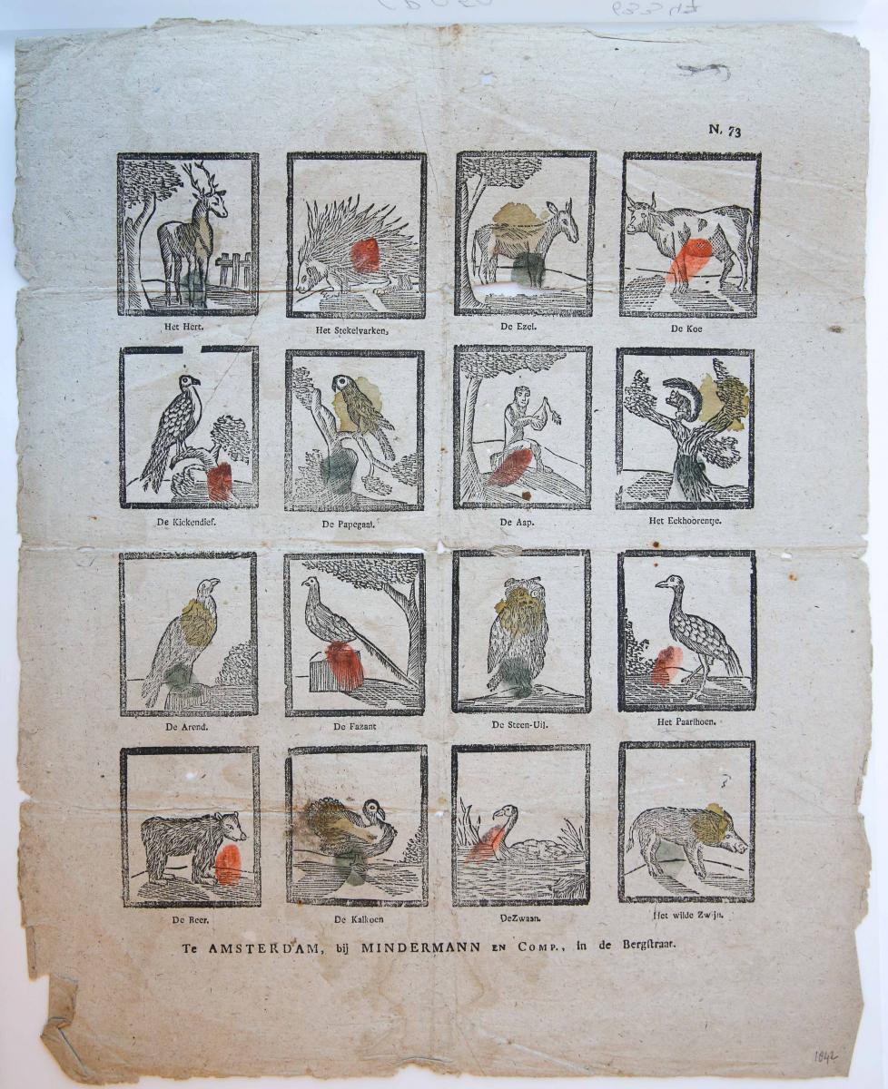 Centsprent: Various animals, N. 73.